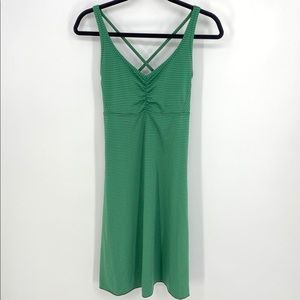 Prana Rebecca Dress in Green Stripe
